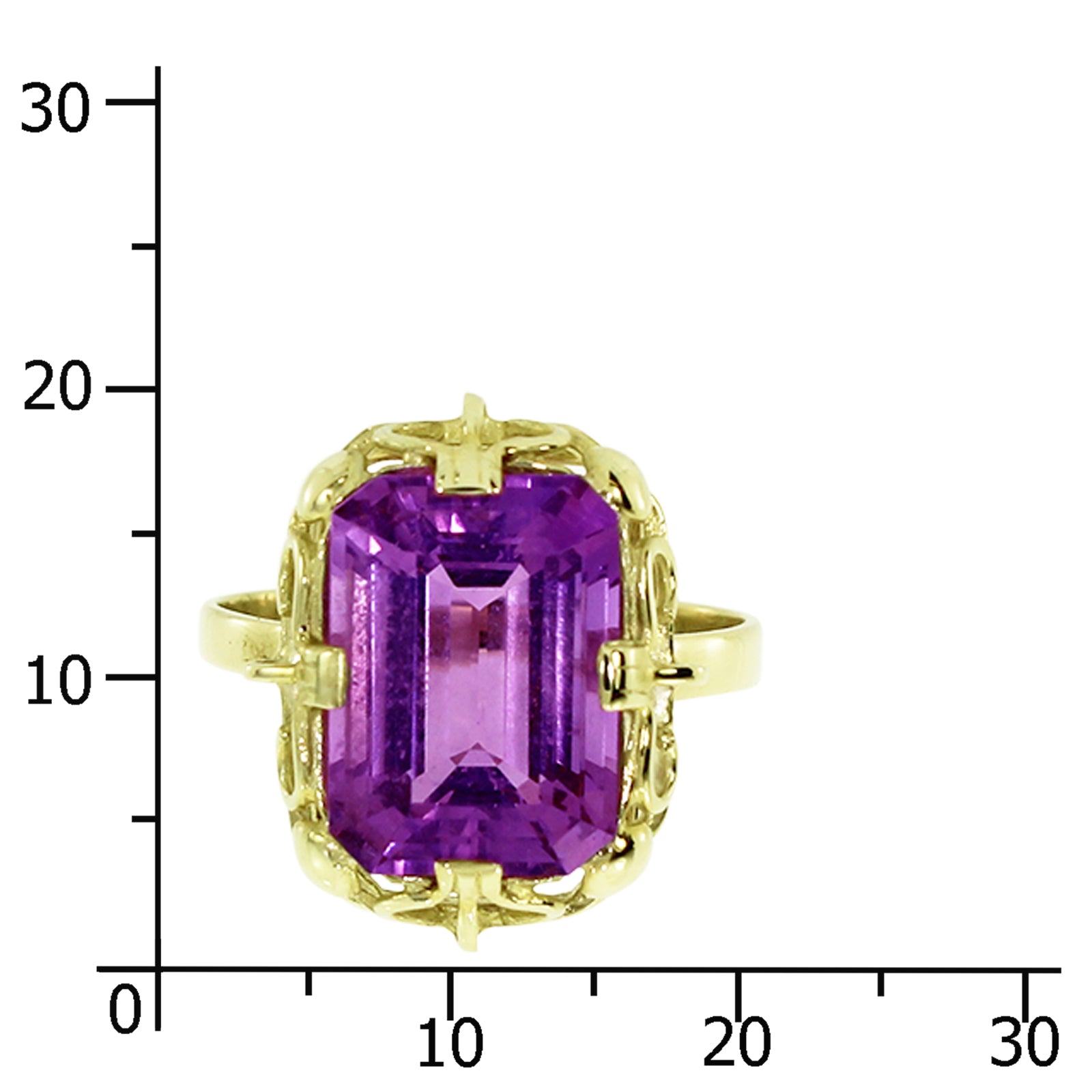 Ring Gold 333/000, Amethyst -Größe wählbar-