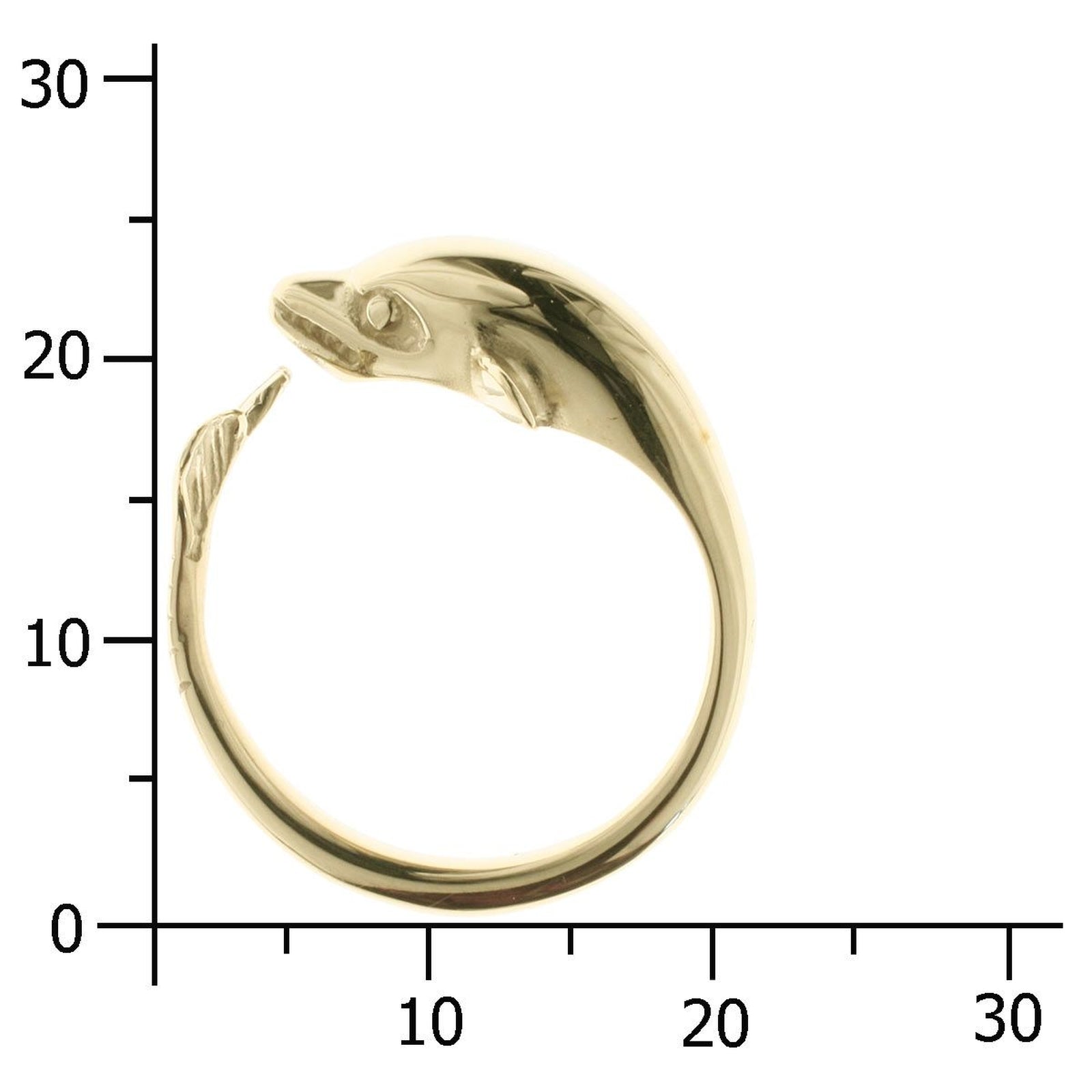 Ring Gold 333/000, Delphin -Größe wählbar-
