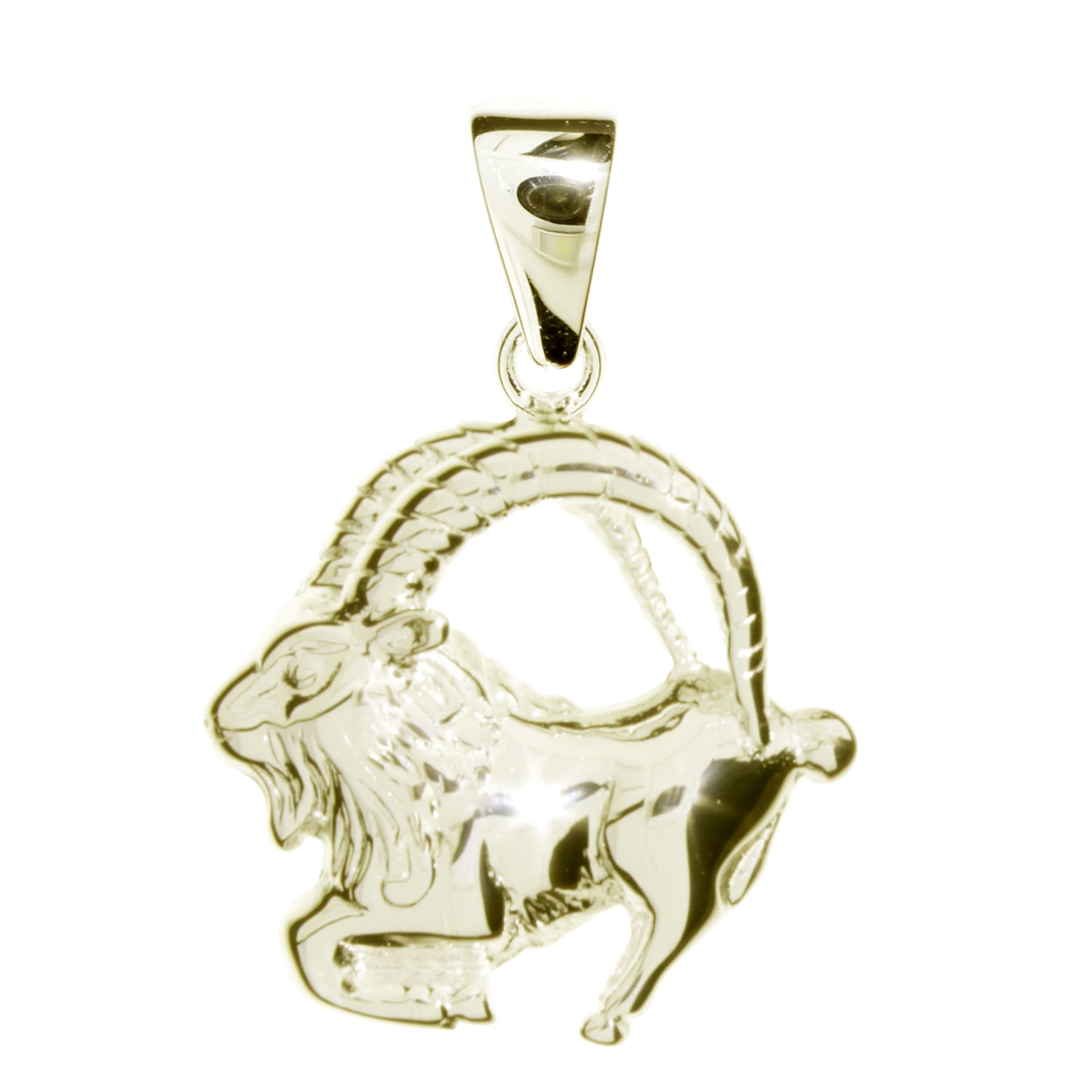 Anhänger Silber vergoldet, Steinbock