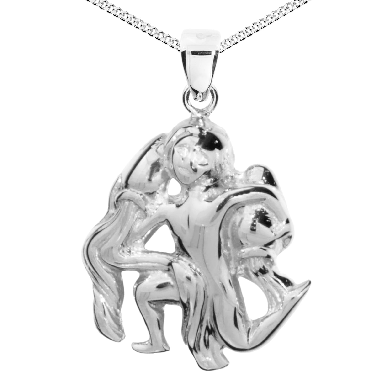 Kette mit Anhänger Silber 925/000, 42 cm, Wassermann
