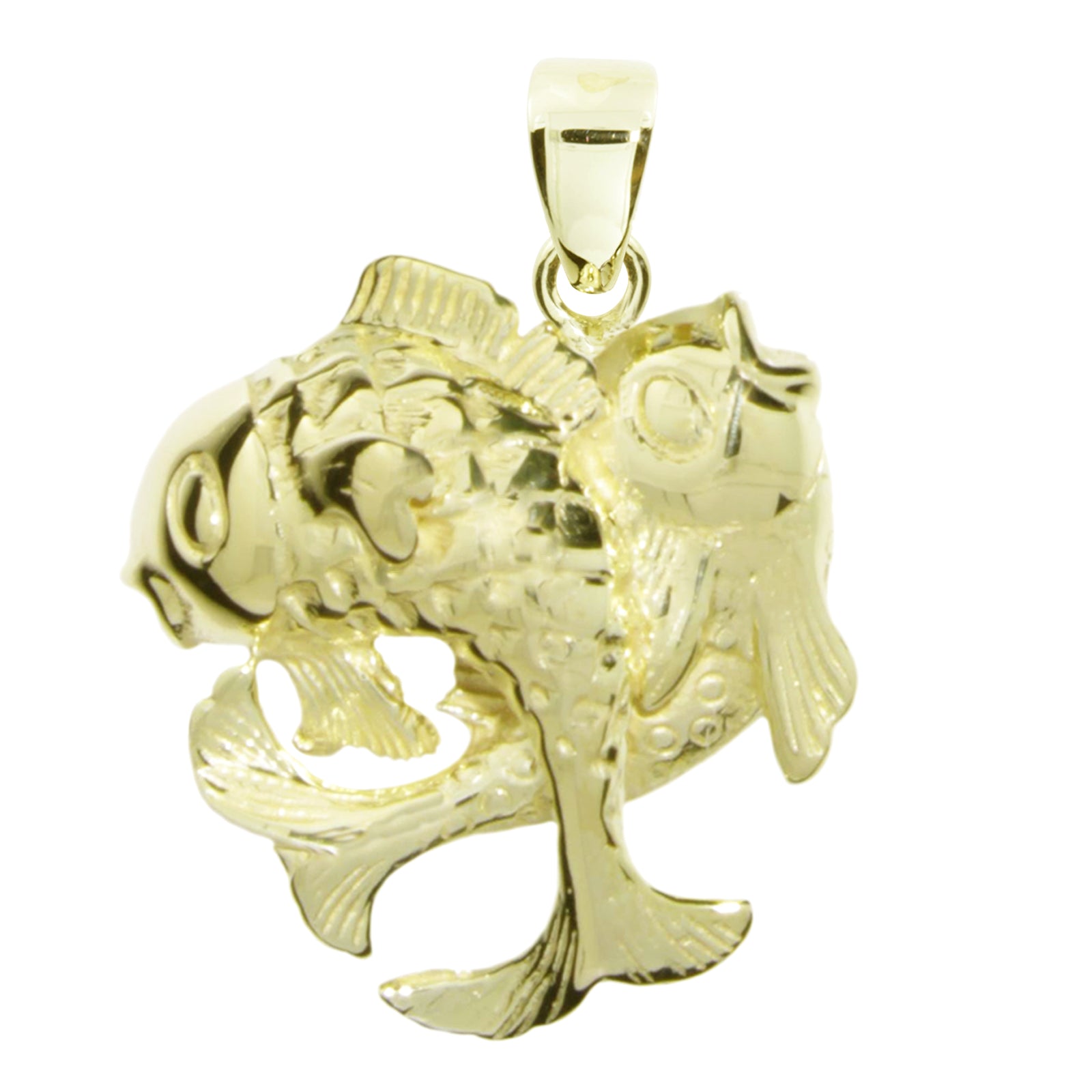 Anhänger Silber vergoldet, Fische