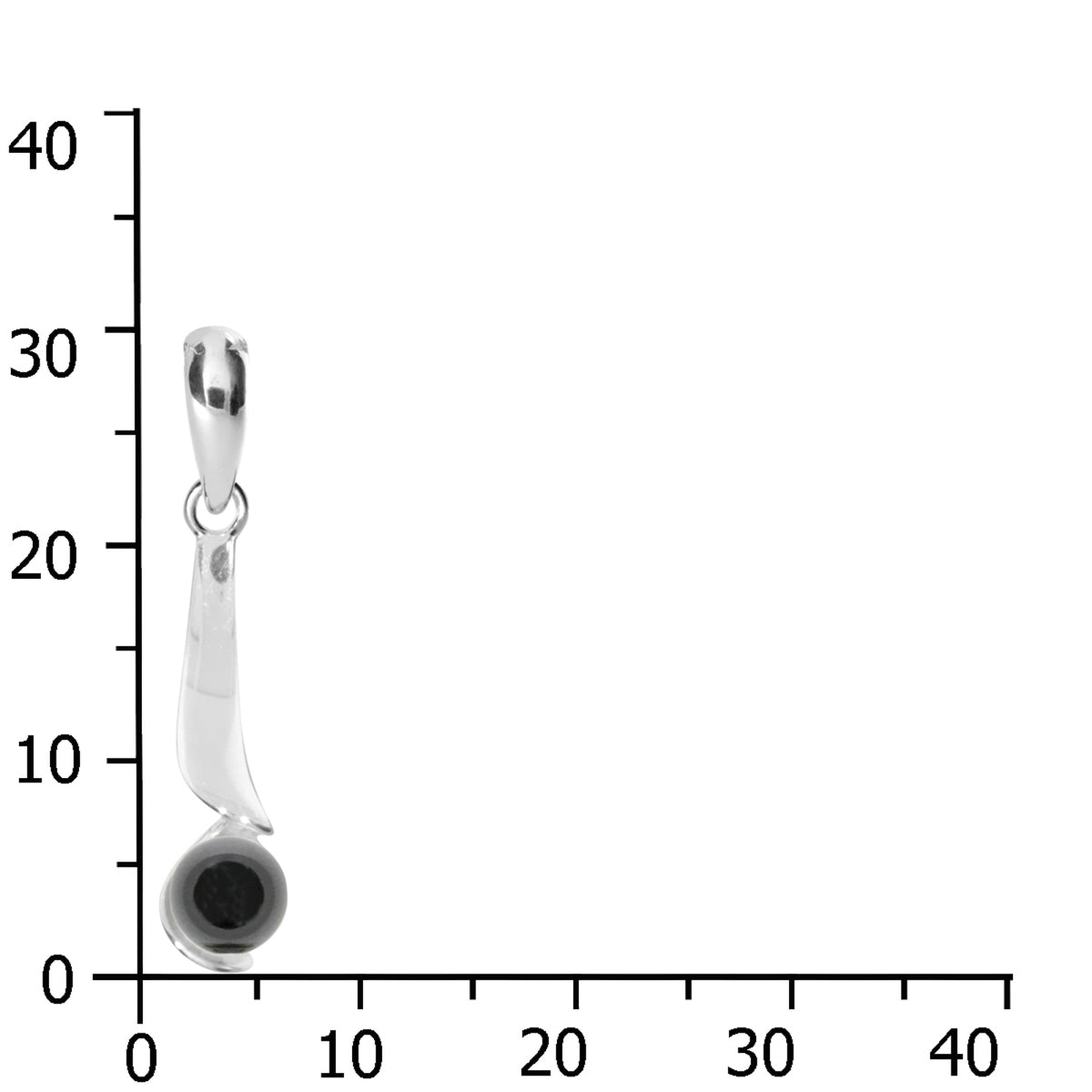 Anhänger Silber 925/000, Hämatit