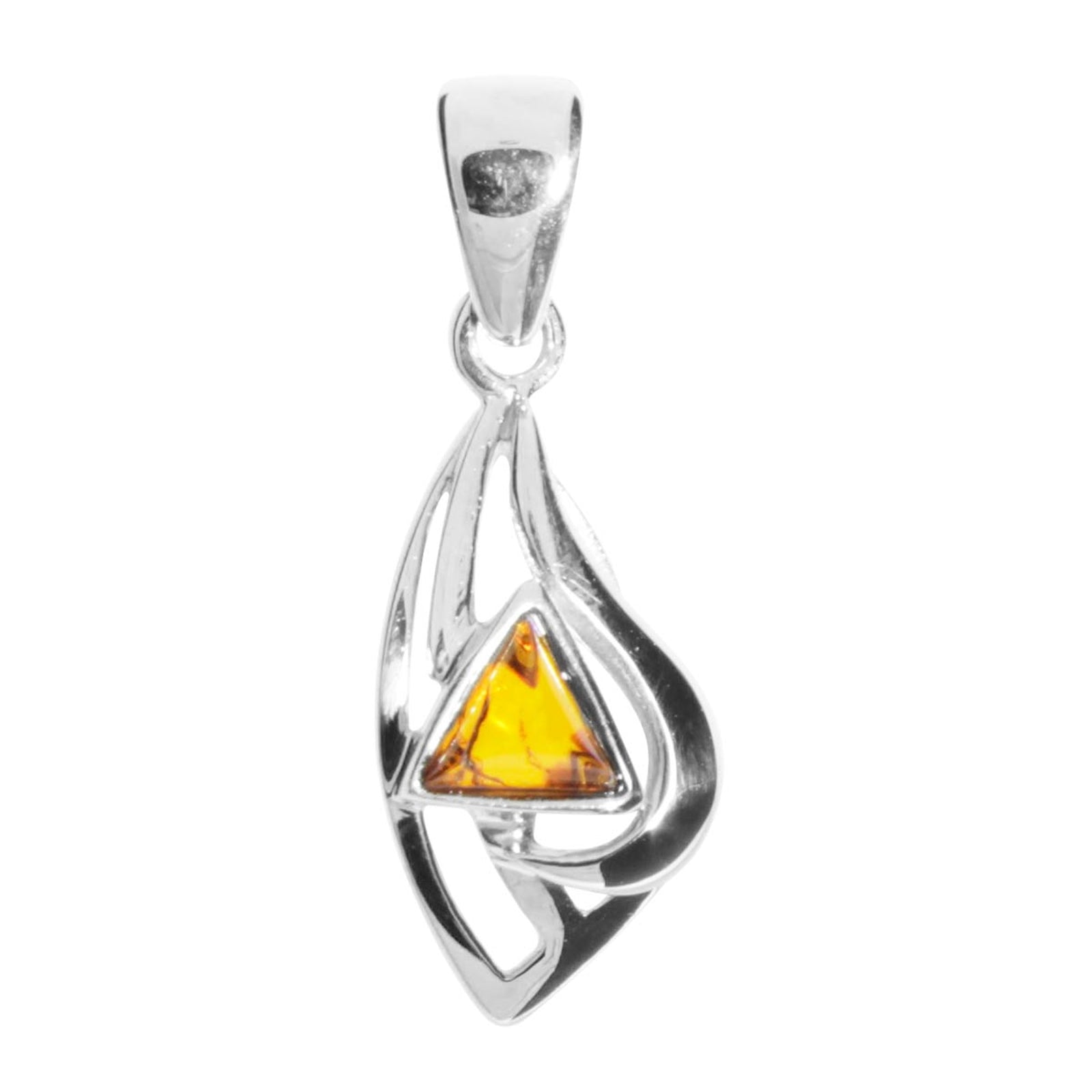 Anhänger Silber 925/000, Bernstein