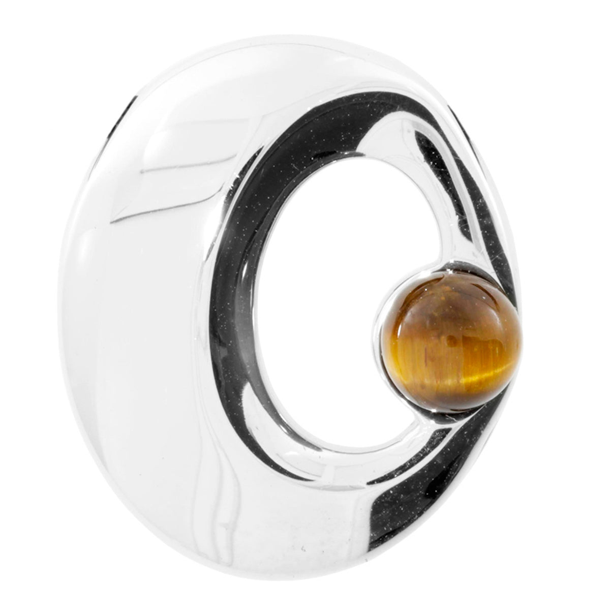 Anhänger-Gleiter Silber 925/000, Tigerauge