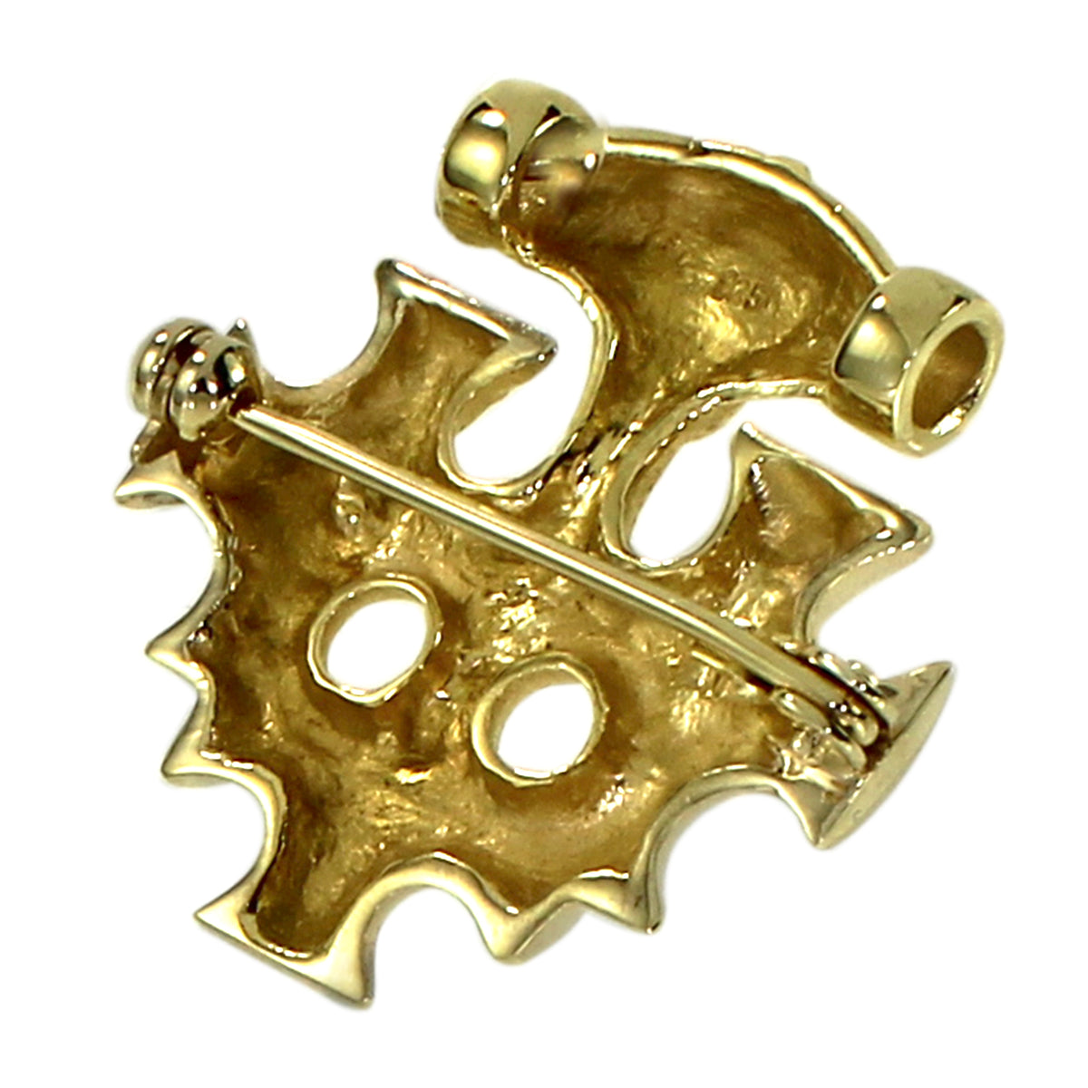 Anhängerbrosche Hiddensee, Silber vergoldet