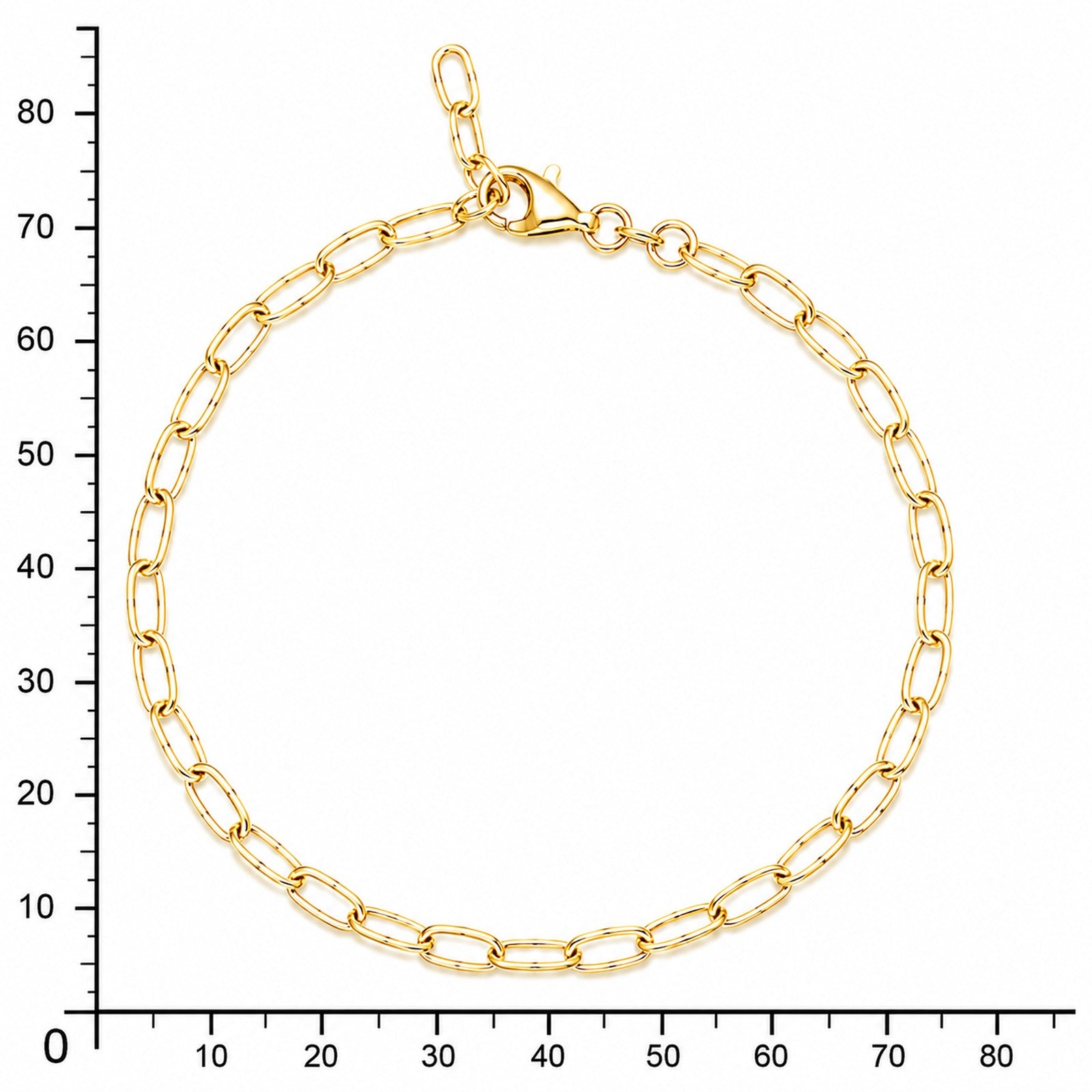 Goldarmband für Charms Gold 333/000, 19 cm