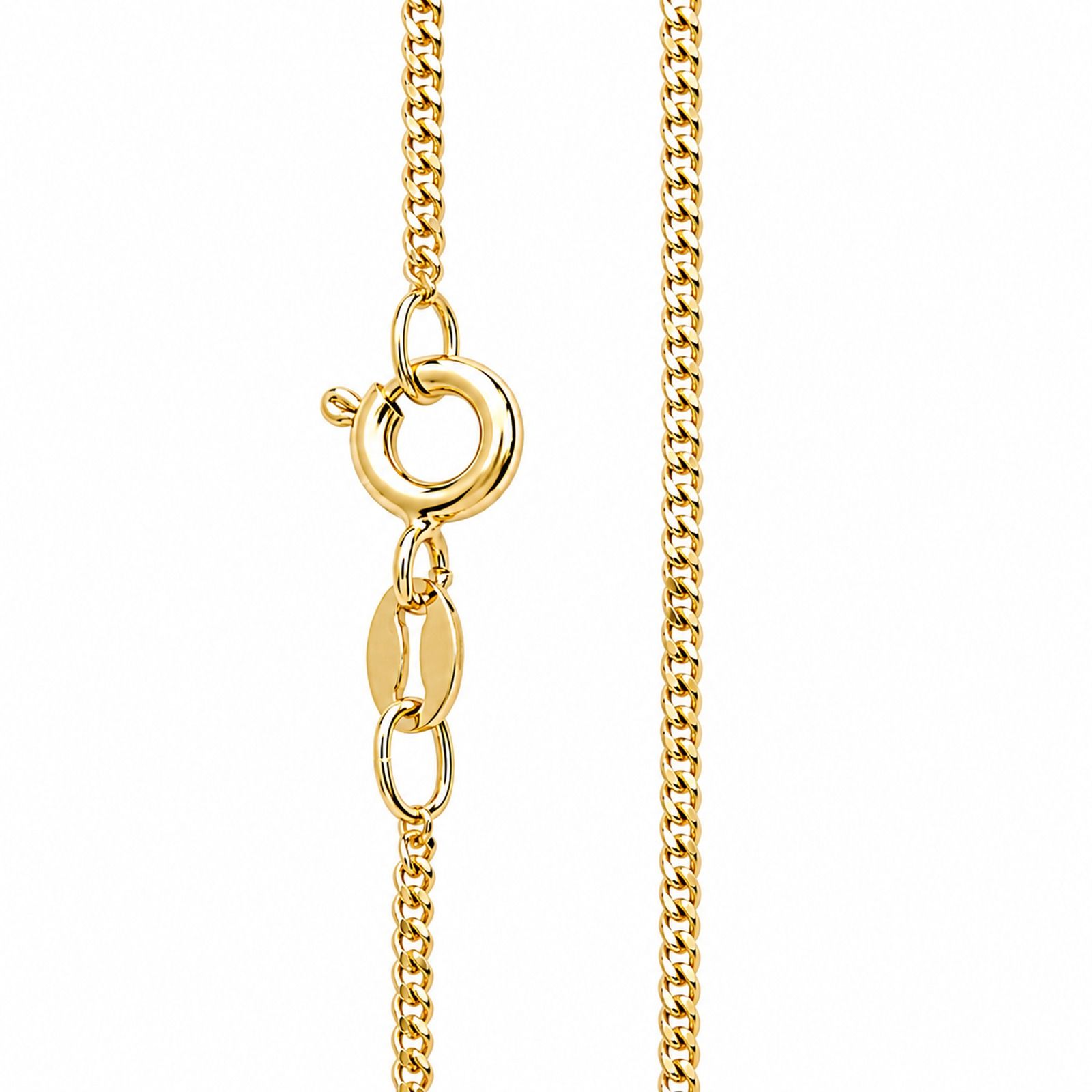 Kette mit Anhänger Gold 333/000, Stern, Zirkonia -Länge wählbar-