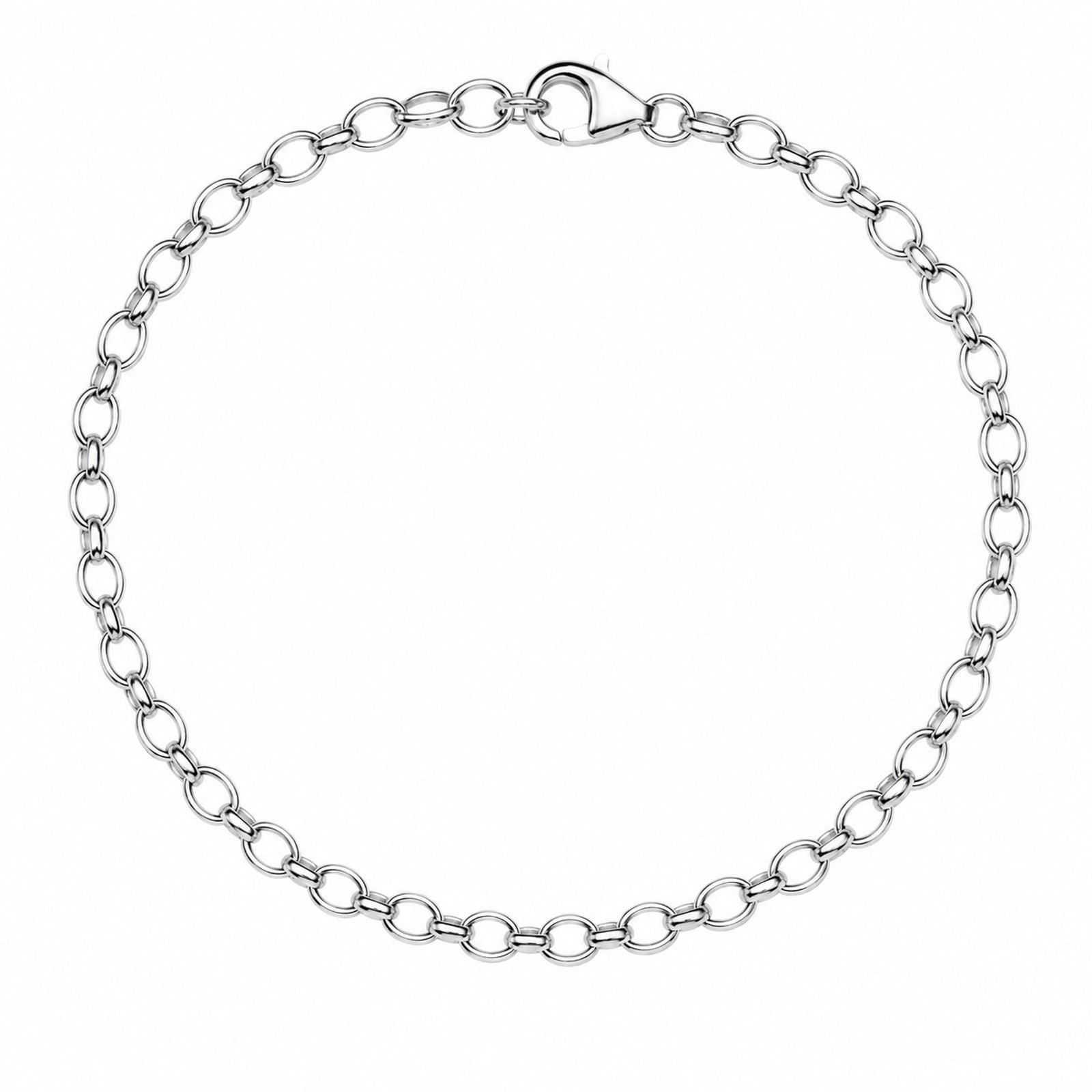 Charmsarmband, 19 cm,  Silber 925/000