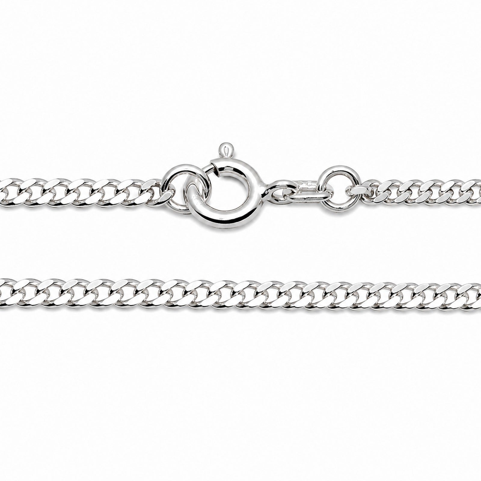 Kette Silber 925/000, Panzer 2,4 mm breit -Länge wählbar-