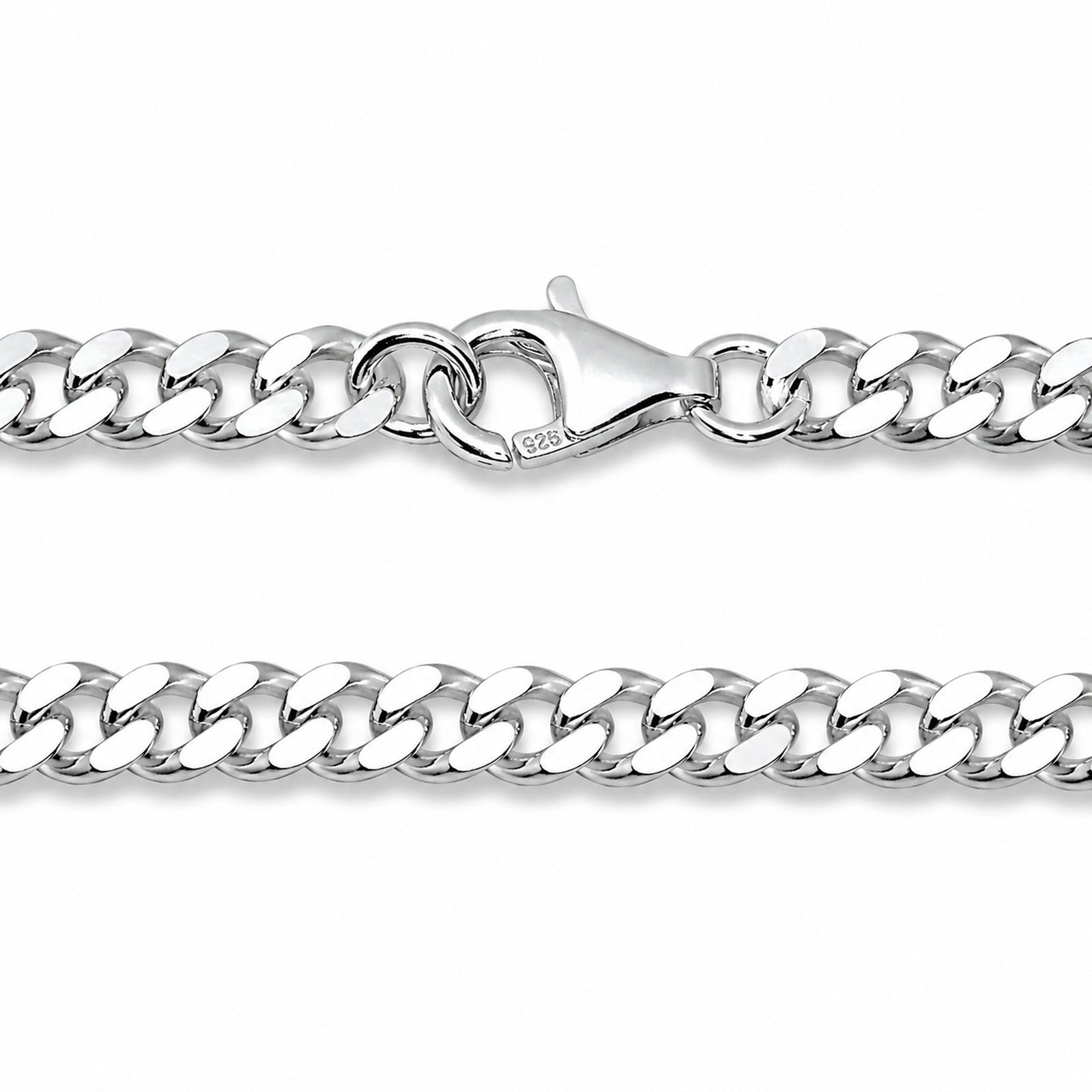 Kette Silber 925/000, Panzer 4,5 mm breit -Länge wählbar-