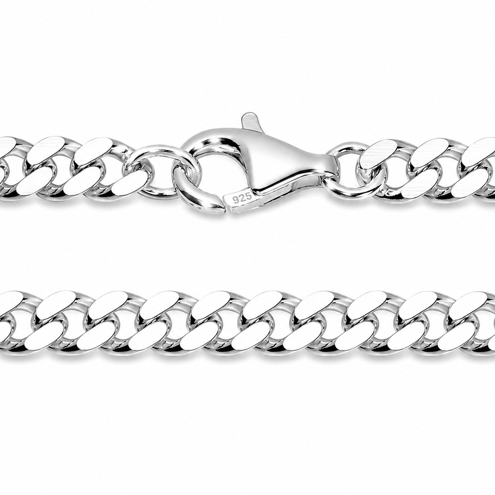 Kette Silber 925/000, Panzer 5,2 mm breit -Länge wählbar-