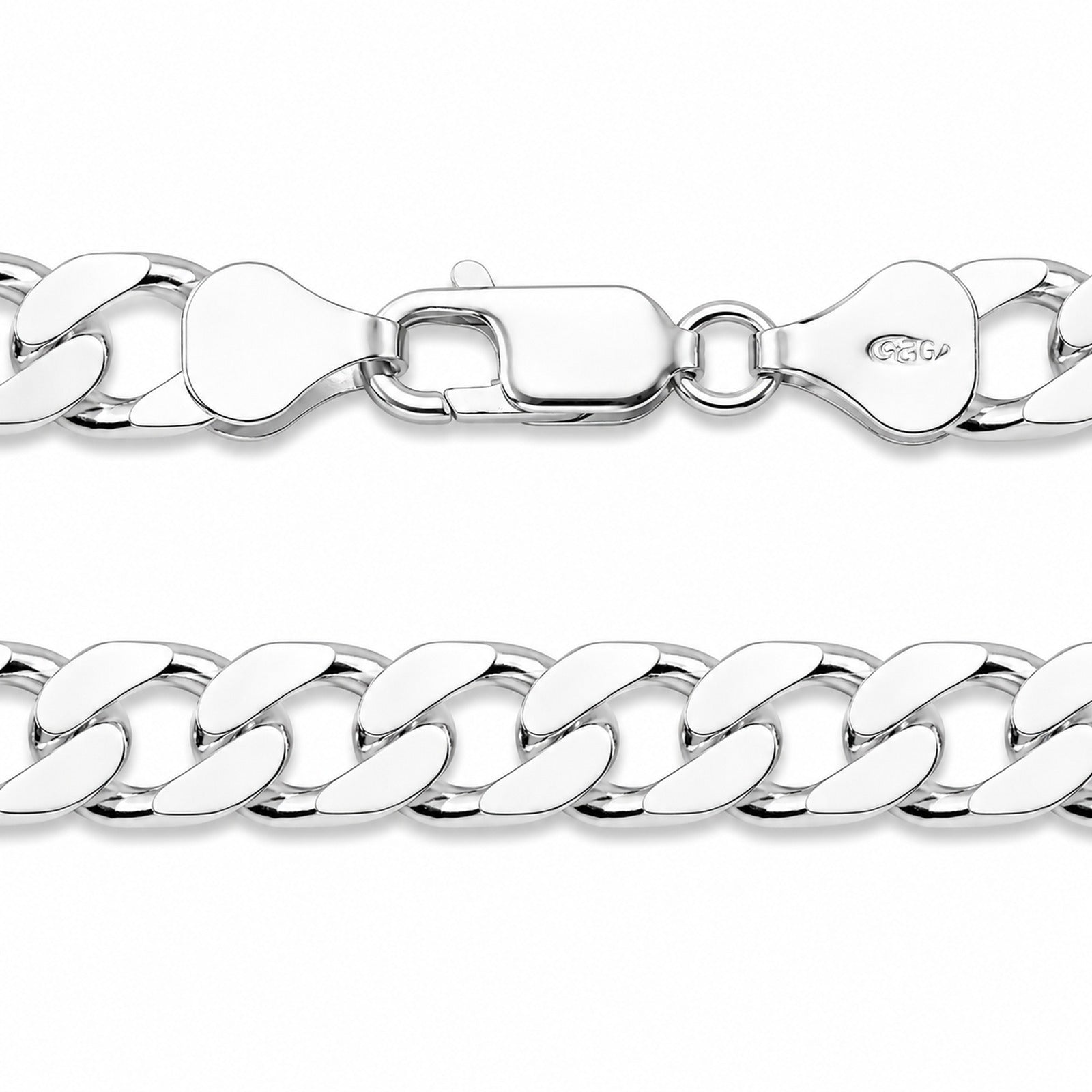 Armband Silber 925/000, Panzer 7,0 mm breit -Länge wählbar-