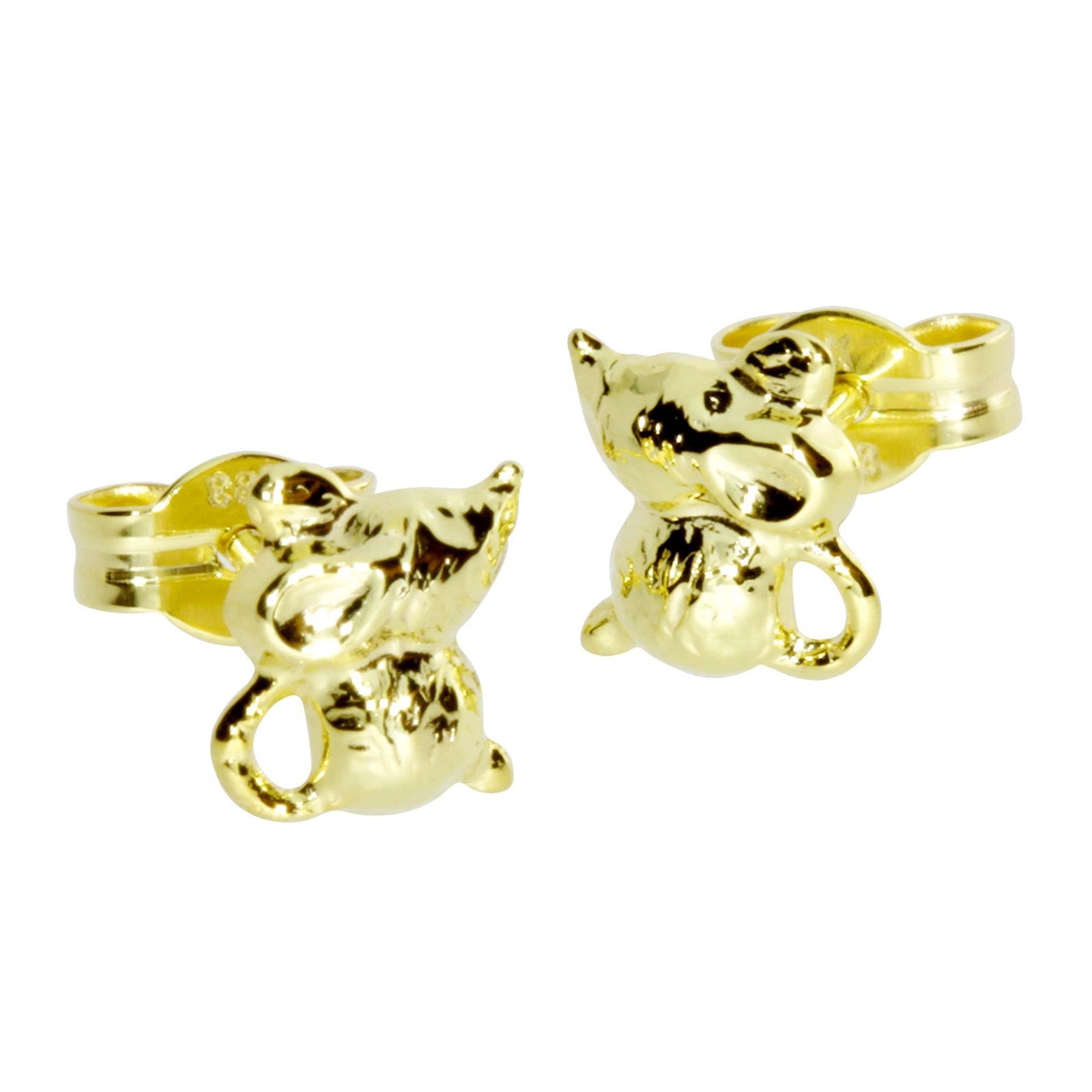 Ohrstecker Gold 333/000, Maus