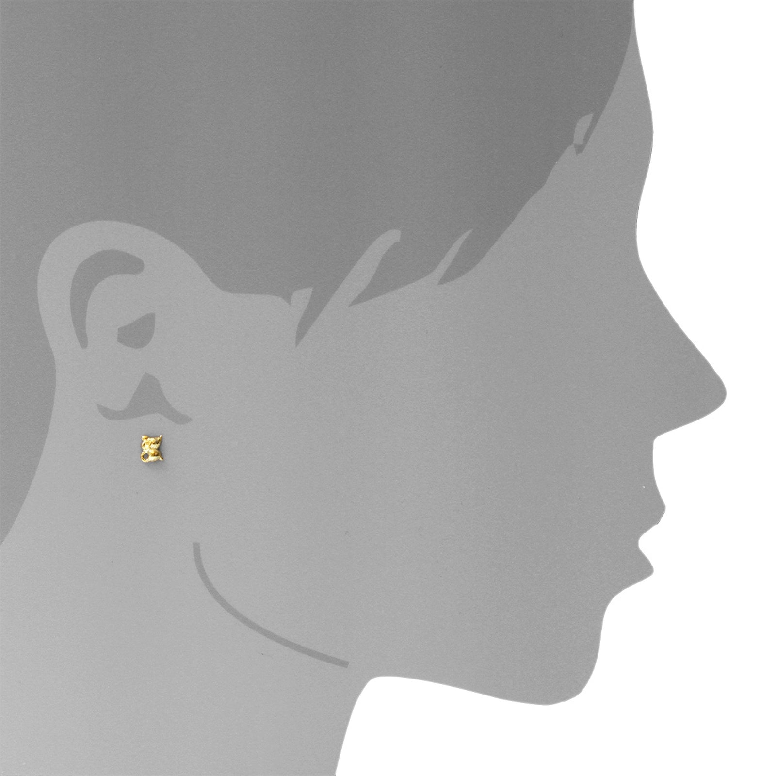 Ohrstecker Gold 333/000, Maus