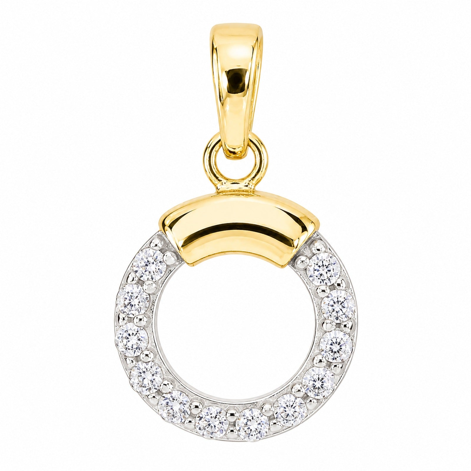 Kette mit Anhänger Gold 333/000, Zirkonia -Länge wählbar-