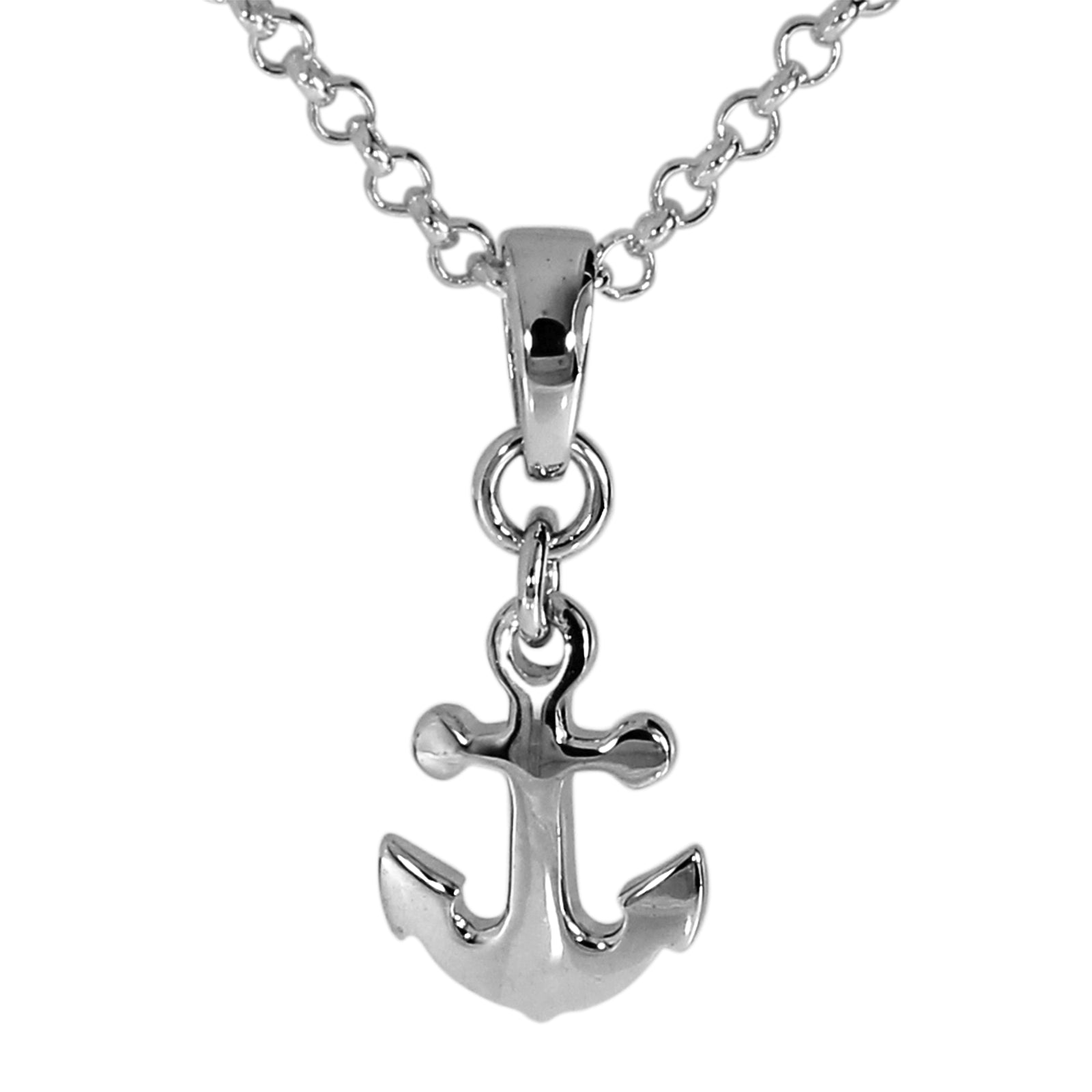 Kette mit Anhänger "Anker" Silber 925/000 -Länge wählbar-