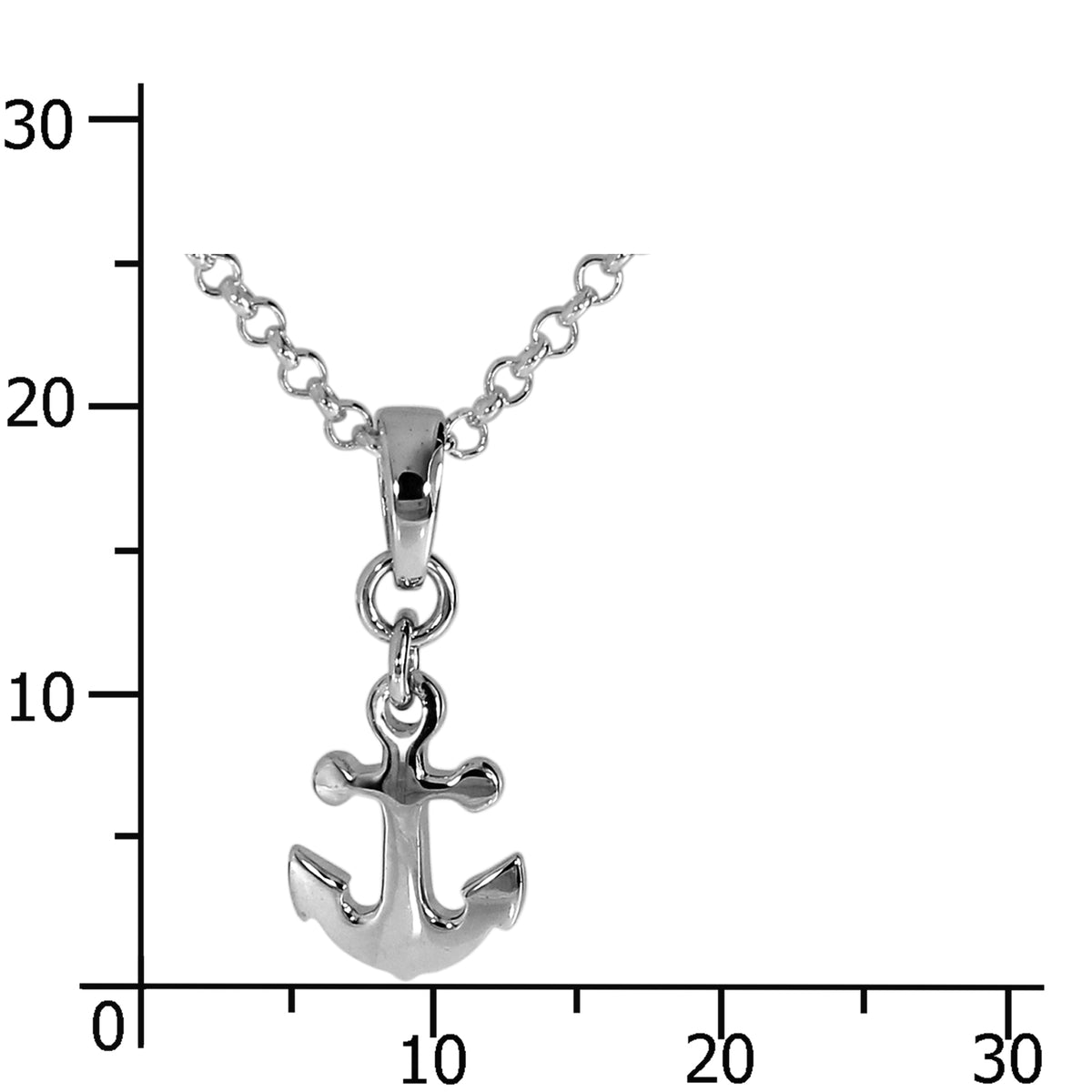 Kette mit Anhänger "Anker" Silber 925/000 -Länge wählbar-