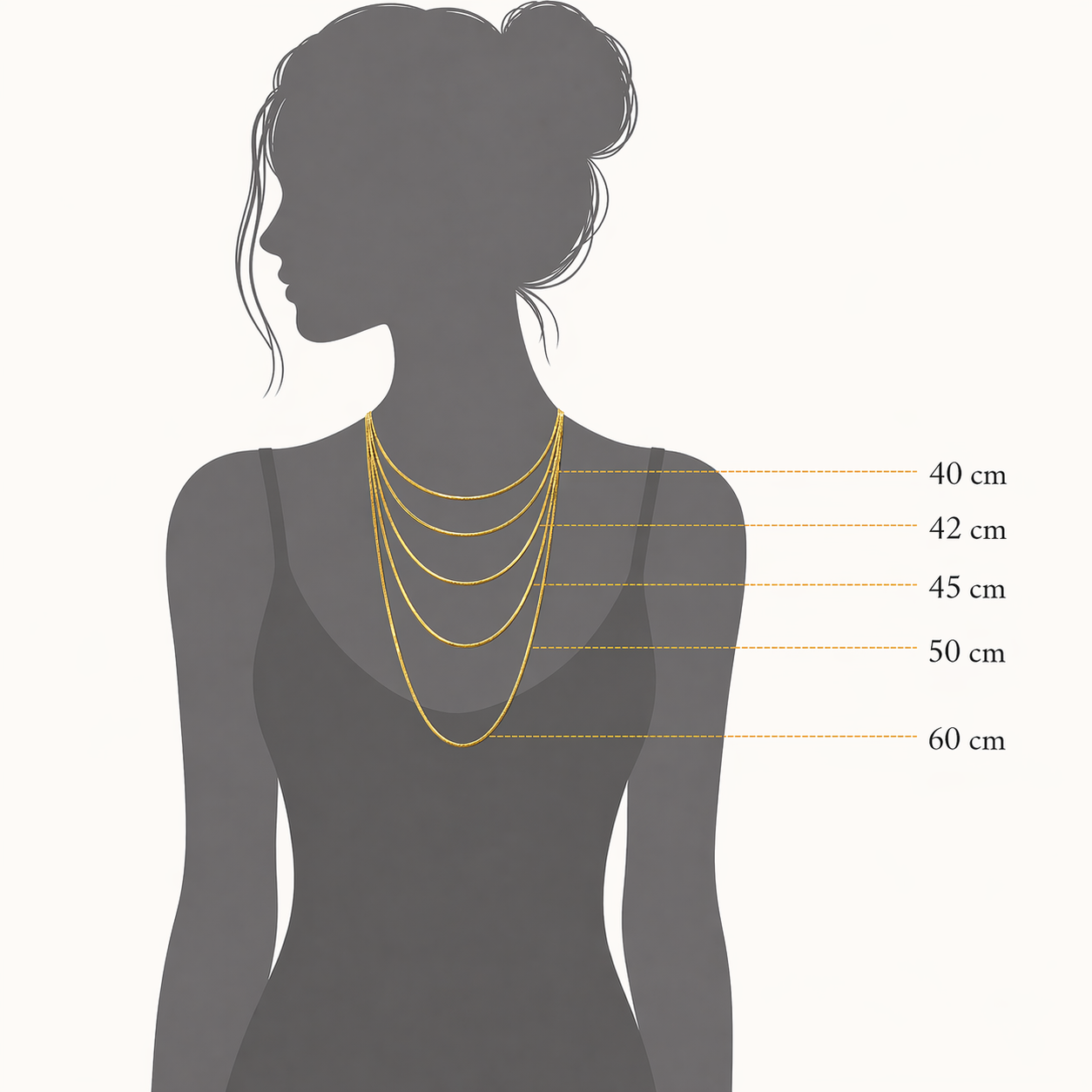 Kette mit Anhänger Gold 333/000, 42 cm, Wassermann