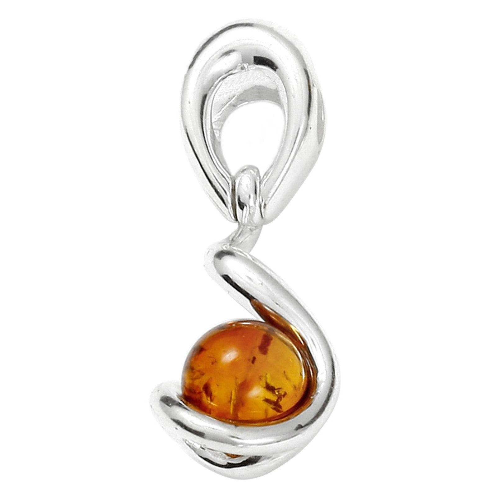 Anhänger Silber 925/000, Bernstein